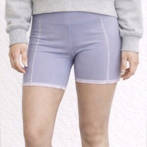 Wilo The Label Ribbed Biker Shorts Size S Lavender